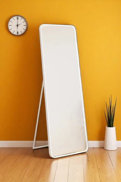 Kaktüs Avm Raven Oval Kesim Modern Metal Ayaklı Boy Aynası 170 x 60 - 1