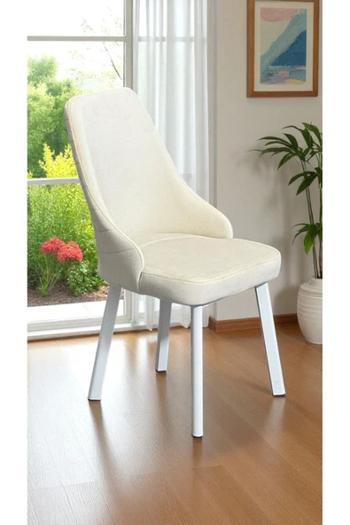 Kaktüs Avm 2 Adet Erciyes Sandalye Mutfak Cafe Restaurant Proje Metal Lüks Sandalye - Resim 2