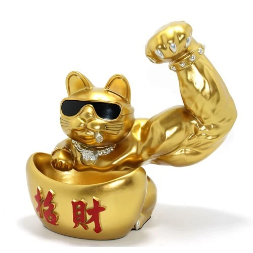 Polyester Şanslı Kedi Figürü Model 4 ürün görseli