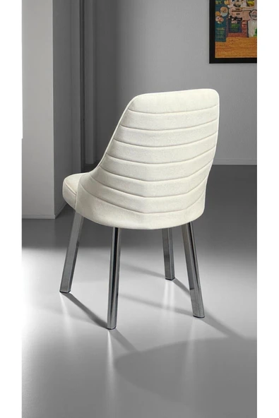 Kaktüs Avm 8 Adet Erciyes Sandalye Mutfak Cafe Restaurant Proje Metal Lüks Sandalye - Resim 2