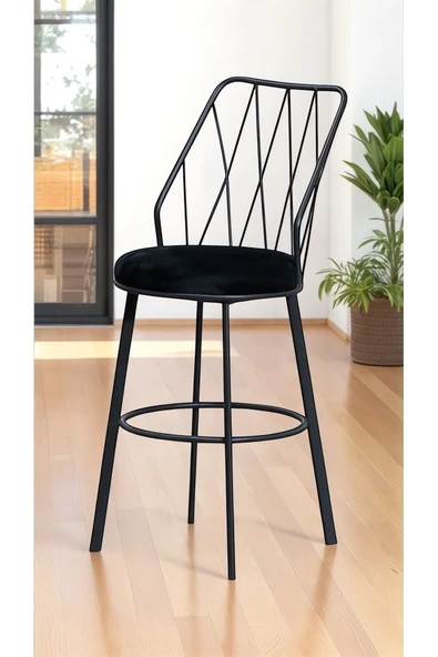 Kaktüs Avm 2 Adet Yıldız Bar Sandalyesi Yüksek Oturumlu Sandalye ürün görseli