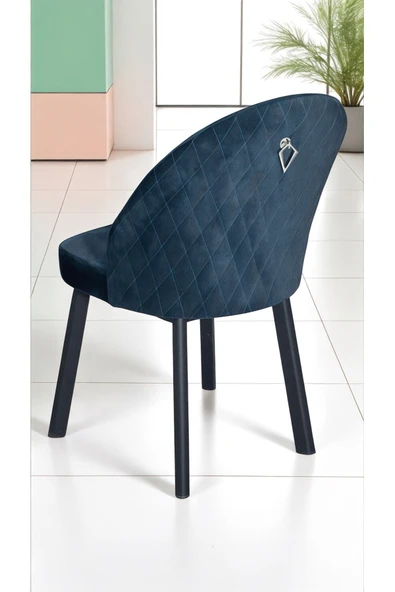 Kaktüs Avm 4lü Ritim Sandalye Metal Ayaklı Lüks - Resim 3