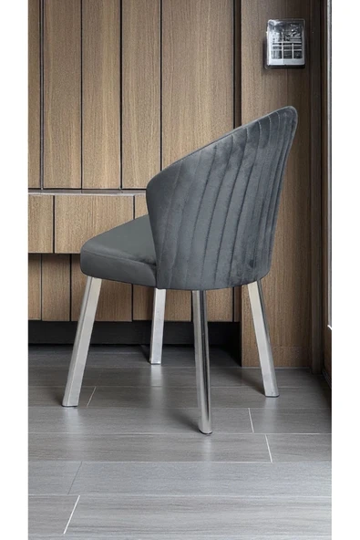 Kaktüs Avm Midye 8 Adet Sandalye Mutfak Cafe Restaurant Proje Metal Lüks Sandalye ürün görseli