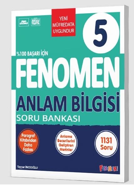 Fenomen Okul 2025 5. Sınıf Anlam Bilgisi Soru Bankası Güncel Müfredat ürün görseli