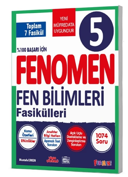 Fenomen Okul 2025 5. Sınıf Fen Bilimleri Fasikül Seti (1-2-3-4-5-6-7) Güncel Müfredat
