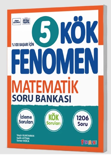 Fenomen Okul 2025 5. Sınıf Matematik Kök Soru Bankası Güncel Müfredat