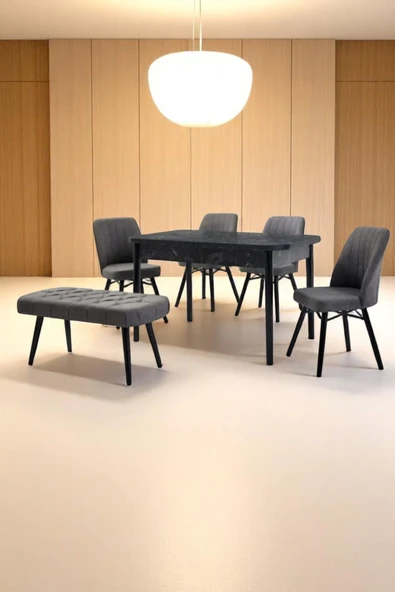 Kaktüs Avm Mutfak Masası Salon Masası Masa Sandalye Takımı Açılır Masa Bench Sandalye ürün görseli