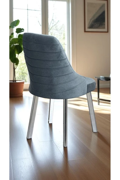 Kaktüs Avm 2 Adet Erciyes Sandalye Mutfak Cafe Restaurant Proje Metal Lüks Sandalye ürün görseli