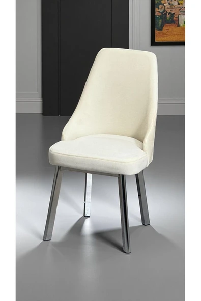 Kaktüs Avm 8 Adet Erciyes Sandalye Mutfak Cafe Restaurant Proje Metal Lüks Sandalye - Resim 3