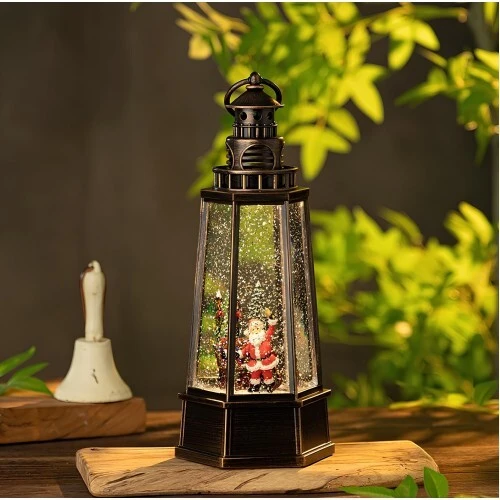 Yılbaşı Temalı Işıklı Müzikli Kar Küresi Model 5 ürün görseli