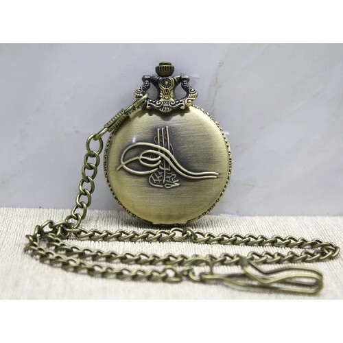 Osmanlı Tuğralı Köstekli Saat ürün görseli