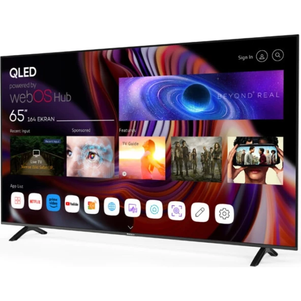 Sunny SN65QMN252 4K Ultra HD 65" 165 Ekran Uydu Alıcılı webOS Smart QLED TV - Resim 2