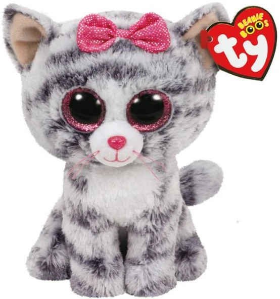 TY Kiki - Grey Cat Reg 15 cm ürün görseli