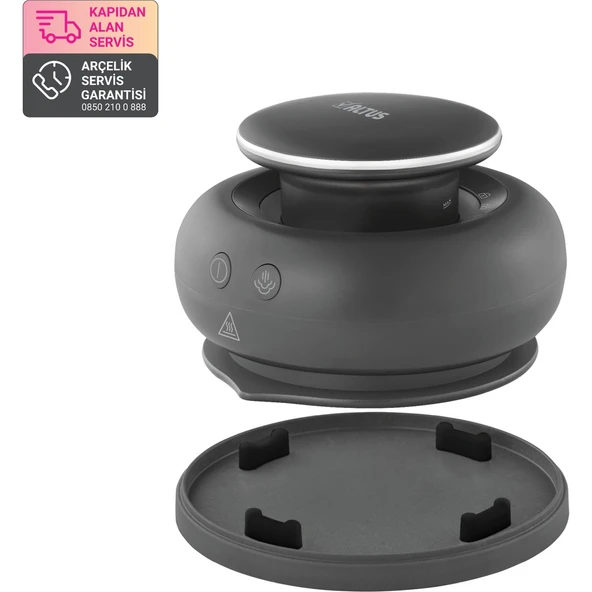 1400 W Antrasit Buharlı Kırışık Giderici handygo - Resim 2