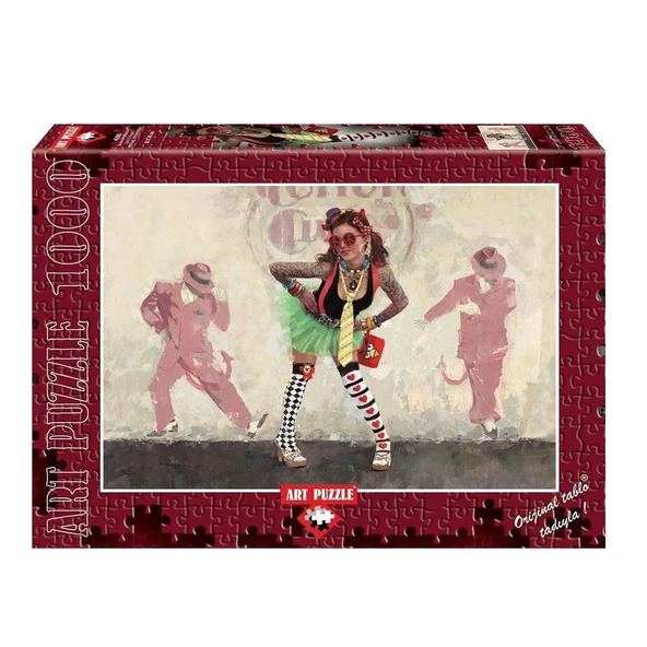 4355 ART puzzle 1000 parça/ŞEYTAN MI MELEK Mİ ürün görseli 1