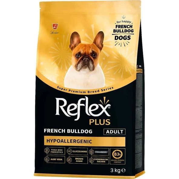 Reflex Plus French Bulldog Yetişkin Köpek Maması 3 Kg