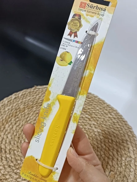 Sürbisa 61004 Sebze Bıçağı Sarı 1 Koli (12 adet) - 3