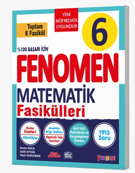 Fenomen Okul 2026 6. Sınıf Matematik Fasikül Seti (1-2-3-4-5-6) Güncel Müfredat