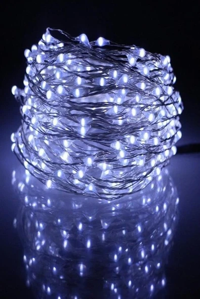 Pilli 5 metre Dekoratif Peri Led Beyaz Aydınlatma Süsleme Lambası - 7