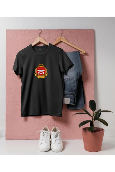 Oversize Kuwait Army / .Kuveyt Silahlı Kuvvetleri Tasarım unisex T-shirt - Resim 4