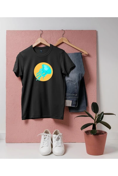 Oversize Deniz Anası tasarım unisex T-shirt - Resim 4