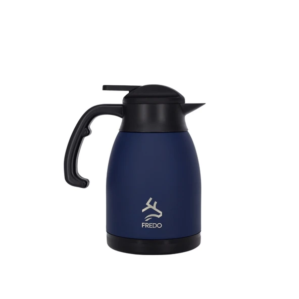 Big Therm 1.5 Lt Paslanmaz Çelik Lacivert Çay Termosu, 24 Saat Soğuk, 12 Saat Sıcak Tutma