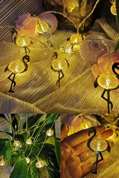 2 Metre Pilli İnce Tel Led Işık Zinciri Parti Aydınlatma - Resim 6