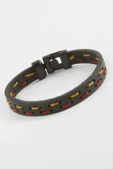 Taraftar Kaliteli Suni Deri Bileklik - Resim 2