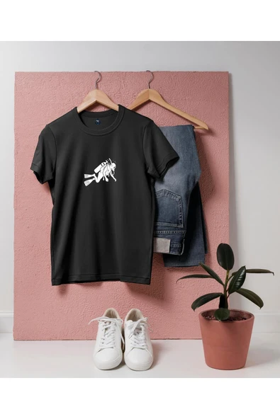 Oversize Birinci Sınıf Dalgıç / Diver Tasarım unisex T-shirt - Resim 2
