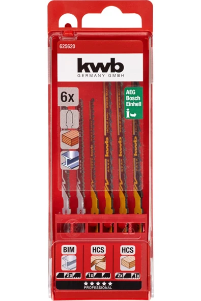 Kwb Dekupaj Testere Bıçak Seti 6 Parça Kutulu - 2