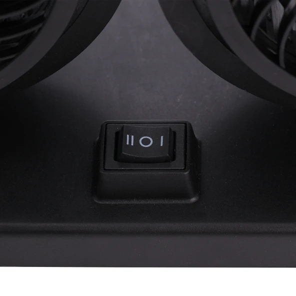 Araç İçi Torpido Üstü 2li Vantilatör Oto Pervane 5 inç 12 Volt ile Uyumlu Çakmaklık Girişli - Resim 5