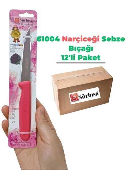 Sürbisa 61004 Sebze Bıçağı Narçiceği 1 Koli (12 adet) - 1