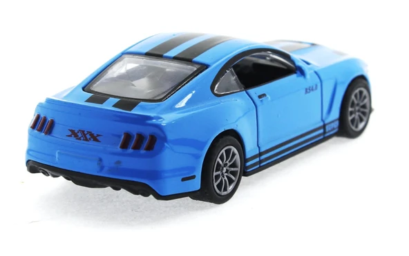 Die Cast Çek Bırak Metal Mavi Spor Araba - Resim 4