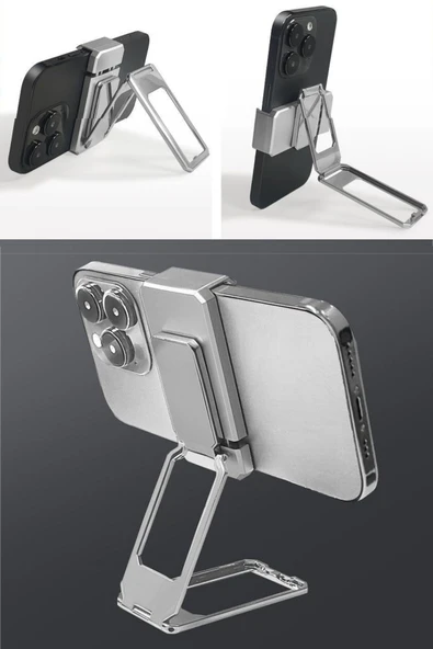 360 derece Dönen Tüm Telefon Tipleri İle Uyumlu Metal Telefon Standı Braket - Resim 7