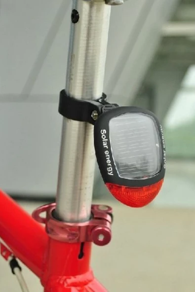 LED Güneş Enerjisi ile Şarj Edilebilir Bisiklet Kuyruk Lambası Solar Bisiklet Lambası - Resim 7