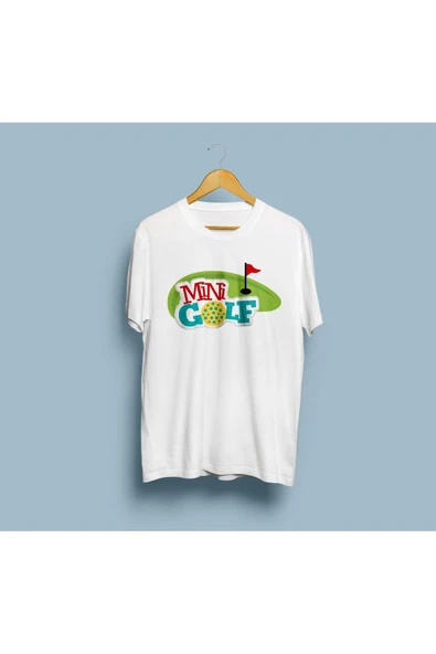Oversize Mini Golf Tasarım Unisex T-shirt - Resim 3