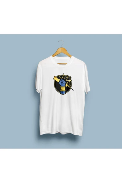 Oversize e-Sport Logo Tasarım Unisex T-shirt - Resim 4