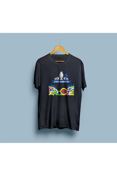 Oversize Copa America Tasarım unisex T-shirt - Resim 8