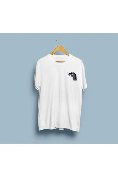 Oversize Heads Dog / Kurt tasarım cep logo unisex T-shirt - 4