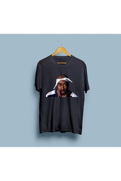 Oversize Tupac Shakur Tasarım Unisex T-shirt - Resim 5