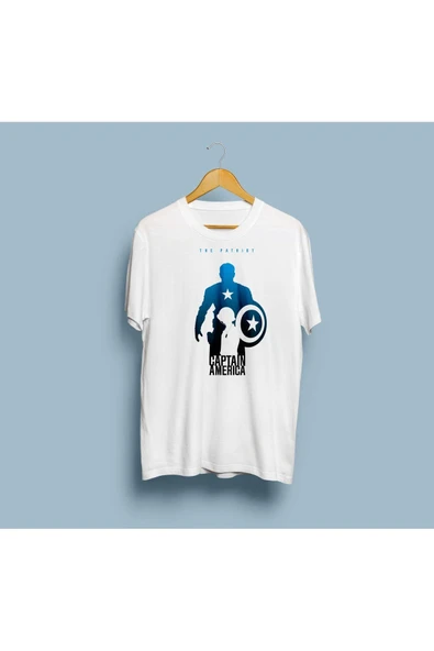 Oversize Captain America Tasarım unisex T-shirt ürün görseli