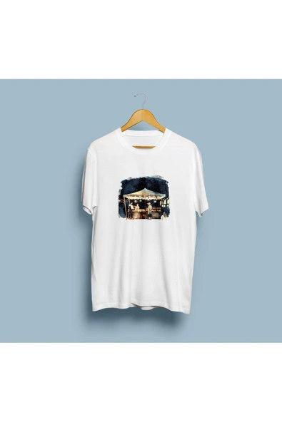 Oversize Esnaf / Çadır ve Alışveriş tasarım unisex T-shirt ürün görseli