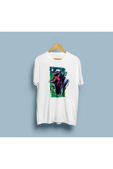 Oversize Venom Tasarım unisex T-shirt - Resim 3