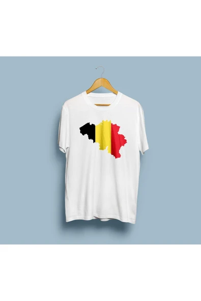 Oversize Belgium / Belçika tasarım unisex T-shirt ürün görseli