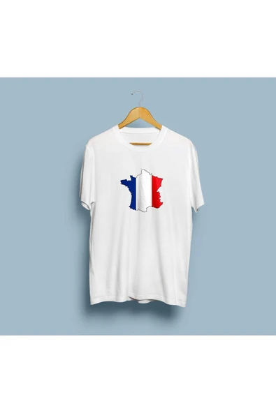 Oversize Fransa / France Tasarım unisex T-shirt ürün görseli
