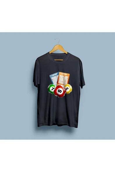Oversize Lottery / Loto kumar oyunu unisex T-shirt - Resim 7