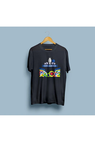 Oversize Copa America Tasarım unisex T-shirt - Resim 7