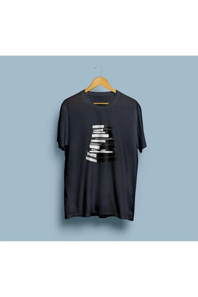 Oversize Kitaplar / Ansiklopedi / Encyclopedia / Library tasarım unisex T-shirt - 6