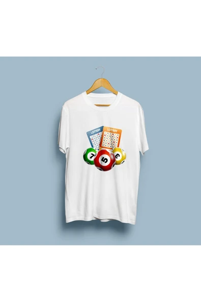 Oversize Lottery / Loto kumar oyunu unisex T-shirt - Resim 3