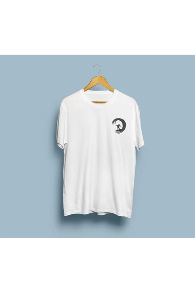 Oversize Olimpiyat Oyunları Dalga Surfu Tasarım unisex T-shirt - Resim 3